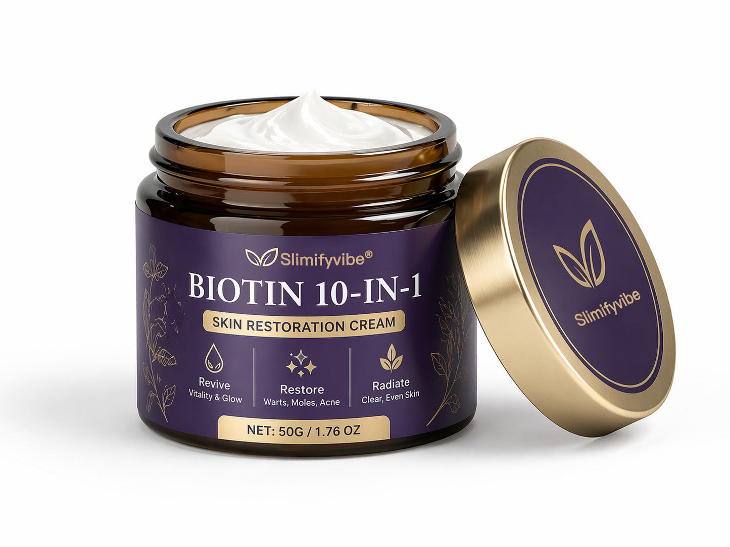Made and Shipped from USA ✨SLIMIFYVIBE® Biotin 10-in-1 Skin Restoration Cream 🍀