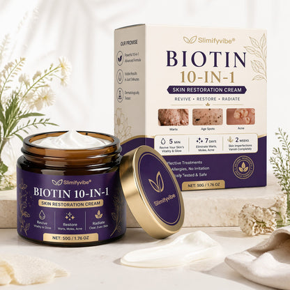 Made and Shipped from USA ✨SLIMIFYVIBE® Biotin 10-in-1 Skin Restoration Cream 🍀