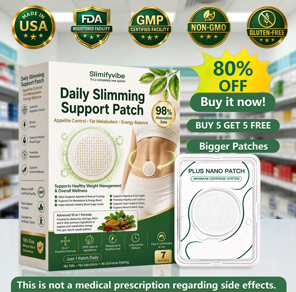 Slimifyvibe® 𝑴𝒐𝒓𝒊𝒏𝒈𝒂 · 𝑩𝒆𝒓𝒃𝒆𝒓𝒊𝒏𝒆 × 𝑵𝑨𝑫+ 10-𝒊𝒏-1 𝑨𝒅𝒗𝒂𝒏𝒄𝒆𝒅 𝑵𝒂𝒏𝒐 𝑴𝒊𝒄𝒓𝒐𝒏𝒆𝒆𝒅𝒍𝒆 𝑷𝒂𝒕𝒄𝒉(Just once a day, visible changes in 7 days) For obesity, cardiovascular health, diabetes, sleep apnea, thyroid gland, intestinal health, joint problems and more