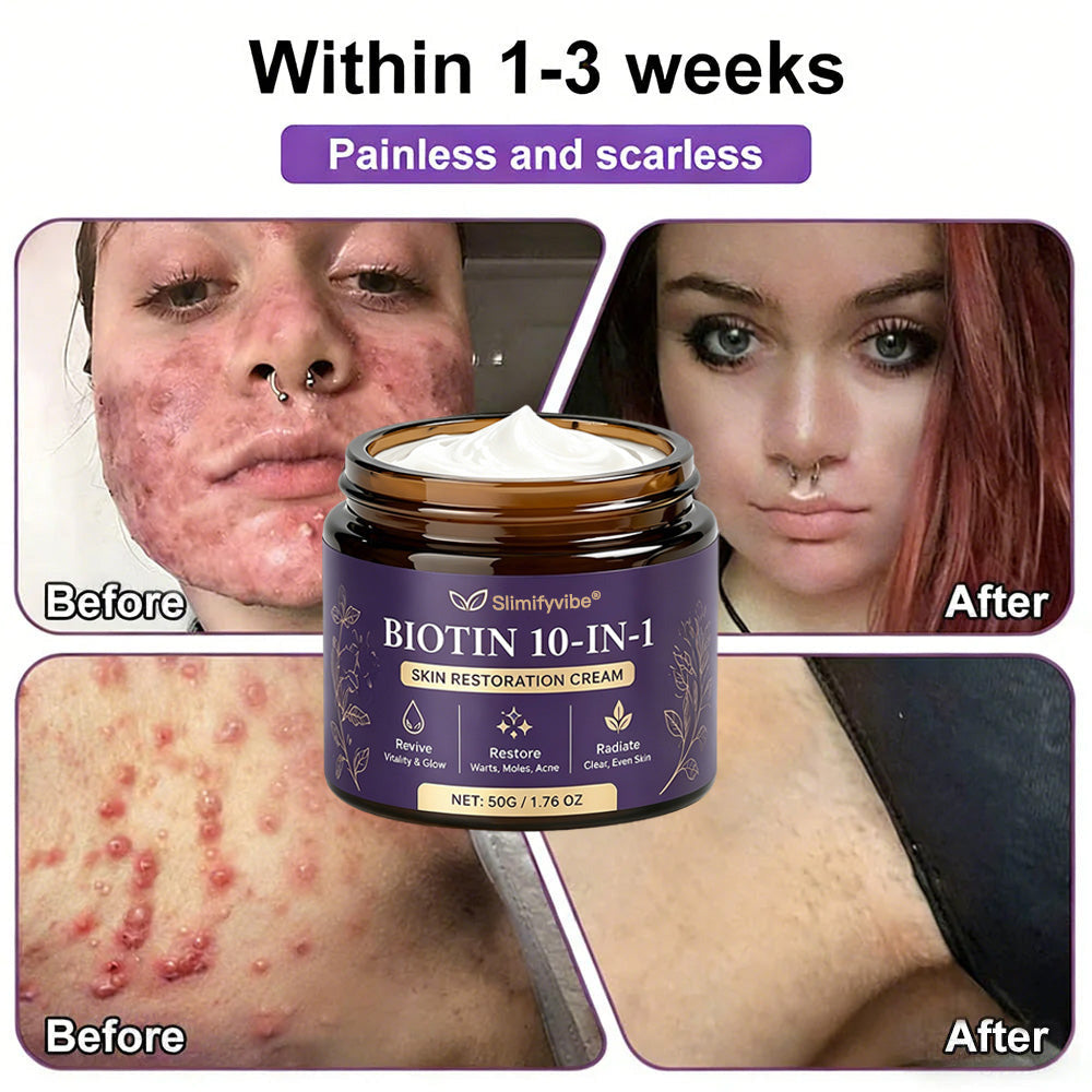 Made and Shipped from USA ✨SLIMIFYVIBE® Biotin 10-in-1 Skin Restoration Cream 🍀