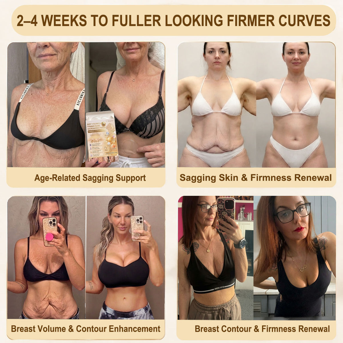 Slimifyvibe®🏆 Bust Volume, Lift & Firming Nano Microneedle Patch Volufiline + Exosome + Copper Peptide Formula Powered by Cellular Renewal Technology