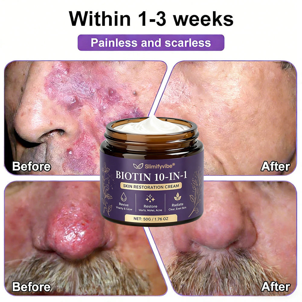 Made and Shipped from USA ✨SLIMIFYVIBE® Biotin 10-in-1 Skin Restoration Cream 🍀