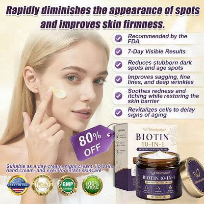 Made and Shipped from USA ✨SLIMIFYVIBE® Biotin 10-in-1 Skin Restoration Cream 🍀