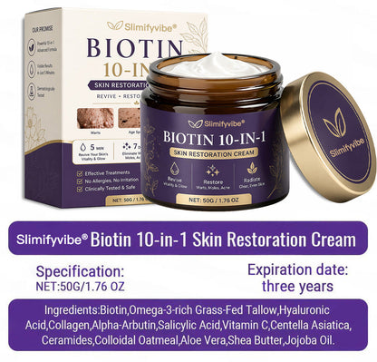 Made and Shipped from USA ✨SLIMIFYVIBE® Biotin 10-in-1 Skin Restoration Cream 🍀