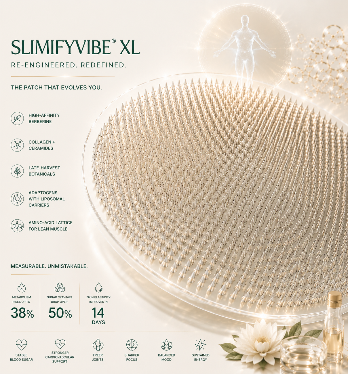 Effortless Refinement for Modern Living｜Slimifyvibe® Advanced Microneedle Patch